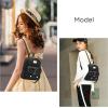 I IHAYNER Girls Bowknot Cute Leather Backpack Mini Backpack Purse for Women(Black)