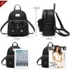 I IHAYNER Girls Bowknot Cute Leather Backpack Mini Backpack Purse for Women(Dark Apricot)
