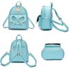 I IHAYNER Girls Bowknot Cute Leather Backpack Mini Backpack Purse for Women(Pearl Blue)