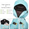 I IHAYNER Girls Bowknot Cute Leather Backpack Mini Backpack Purse for Women(Pearl Blue)