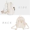 I IHAYNER Girls Bowknot Cute Leather Backpack Mini Backpack Purse for Women(Pink)