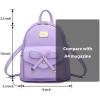 I IHAYNER Girls Bowknot Cute Leather Backpack Mini Backpack Purse for Women(Turquoise)
