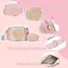 I IHAYNER Birthday Gifts for Girl Kids Purse Little Girls Purse Crossbody Bag for Women Small Travel Shoulder Bags for Girls (Pink)(Pure Purple)