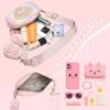 I IHAYNER Birthday Gifts for Girl Kids Purse Little Girls Purse Crossbody Bag for Women Small Travel Shoulder Bags for Girls (Pink)(Purple)