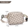 I IHAYNER Cross Body Fanny Pack for Women Fashion Waist Pack Belt Bag for Running Hiking Travel with Adjustable Strap Beige(Coffee)