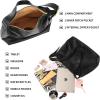 I IHAYNER Hobo Crossbody Bag for Women Stylish Soft Leather Shoulder Purse Casual Handbag Tote(Black)