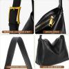 I IHAYNER Hobo Crossbody Bag for Women Stylish Soft Leather Shoulder Purse Casual Handbag Tote(Grey)