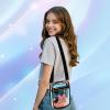 I IHAYNER Initial Clear Bag for Stadium Events Transparent Crossbody Bags for Women Messegner Bag for Concerts Sport Travel(M)