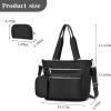 I IHAYNER Laptop Tote Bag for Women 15.6 Inch Waterproof Canvas Work Bag Business Briefcase Computer Bags for Travel(Camel)