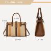 I IHAYNER Large Canvas Tote Bag for Women With Pockets Work Crossbody Purse Shoulder Bags Casual Handbag for Travel(Khaki)
