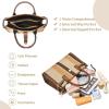 I IHAYNER Large Canvas Tote Bag for Women With Pockets Work Crossbody Purse Shoulder Bags Casual Handbag for Travel(Khaki)