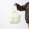 I IHAYNER Puffer Tote Bag for Women Large Quilted Puffy Handbag Lightweight Satchel Purse for Work Travel Padded Shoulder Bag(Green)