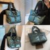 I IHAYNER Puffer Tote Bag for Women Large Quilted Purse Ladies Padding Shoulder Bag Lightweight Puffy Tote Bag and Satchels(Black)