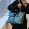 I IHAYNER Puffer Tote Bag for Women Large Quilted Purse Ladies Padding Shoulder Bag Lightweight Puffy Tote Bag and Satchels(Black)