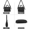 I IHAYNER Puffer Tote Bag for Women Large Quilted Top Handle Bags Soft Puffy Crossbody Bag Lightweight Carryall Bag for Work(Coffee)