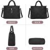I IHAYNER Puffer Tote Bag for Women Lightweight Top Handle Handbag Large Shoulder Bag with Zipper for Travel Work(Black)