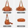 I IHAYNER Purses and Handbags for Women Hobo Tote Purse Soft PU Leather Satchel Shoulder Bag with Multi-Pocket