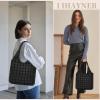 I IHAYNER Quilted Puffer Hobo Bag for Women Large Soft Puffy Shoulder Bag Quilted Carryall Tote Bag Hobo Handbags for Travel(Black)