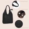 I IHAYNER Quilted Puffer Hobo Bag for Women Large Soft Puffy Shoulder Bag Quilted Carryall Tote Bag Hobo Handbags for Travel(Black)
