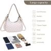 I IHAYNER Shoulder Bags for Women Chic Hobo Tote Handbag Classic Clutch Bag Underarm Purse with Zipper Closure(Beige)