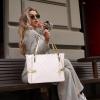 I IHAYNER Vegan Leather Tote Bag Large Handbags for Women Tote Bag Designer Bags with Compartment for Travel Work(Beige)