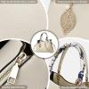 I IHAYNER Women Purses and Handbags Leather Top Handle Handbags Satchel Shoulder Bags for Mom Messenger Tote Bag for Ladies(White)