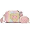 I IHAYNER Birthday Gifts for Girl Kids Purse Little Girls Purse Crossbody Bag for Women Small Travel Shoulder Bags for Girls (Pink)(Pink)