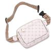 I IHAYNER Cross Body Fanny Pack for Women Fashion Waist Pack Belt Bag for Running Hiking Travel with Adjustable Strap Beige(Beige)
