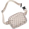 I IHAYNER Cross Body Fanny Pack for Women Fashion Waist Pack Belt Bag for Running Hiking Travel with Adjustable Strap Beige(Khaki)