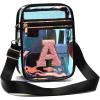 I IHAYNER Initial Clear Bag for Stadium Events Transparent Crossbody Bags for Women Messegner Bag for Concerts Sport Travel(A)
