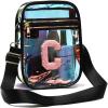 I IHAYNER Initial Clear Bag for Stadium Events Transparent Crossbody Bags for Women Messegner Bag for Concerts Sport Travel(C)