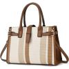 I IHAYNER Large Canvas Tote Bag for Women With Pockets Work Crossbody Purse Shoulder Bags Casual Handbag for Travel(Khaki)