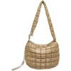 I IHAYNER Puffer Tote Bag for Women Lightweight Quilted Padding Hobo Bag Large Soft Puffy Crossbody Shoulder Bag Purse(Khkai)