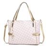 I IHAYNER Vegan Leather Tote Bag Large Handbags for Women Tote Bag Designer Bags with Compartment for Travel Work(Beige)