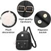 Girls 3-Pieces Fahsion Leather Backpack Purse Set for Women Rucksack for Ladies Satchel Bag for Girls(Purple)