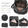 Girls 3-Pieces Fahsion Leather Backpack Purse Set for Women Rucksack for Ladies Satchel Bag for Girls(Purple)
