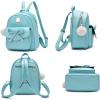 I IHAYNER Girls Bowknot 3-Pieces Fahsion Leather Backpack Backpack Purse for Women Rucksack for Ladies Shoulder Bag(Orange)