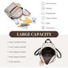 I IHAYNER Girls Fashion Backpack Purse Leather Mini Backpack Purse for Women Satchel School Bags with Pompom Travel Daypacks(Kahki)