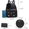 I IHAYNER Mini Backpack Purse for Teen Girls 3-PCS Fashion Backpack Cute Travel Daypacks Women Pompom Backpack Shoulder Bag(Off-white)