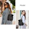 I IHAYNER Mini Backpack Purse for Teen Girls 3-PCS Fashion Backpack Cute Travel Daypacks Women Pompom Backpack Shoulder Bag(Orange)