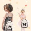 I IHAYNER Women Quilted Leather Backpack Small Bowknot Mini Backpack Purse for Girls Personalized Trendy Stuff Gifts for Kids Blue(Black)