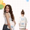 I IHAYNER Women Quilted Leather Backpack Small Bowknot Mini Backpack Purse for Girls Personalized Trendy Stuff Gifts for Kids Blue(Blue)