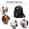 IHAYNER Women’s Simple Design Quilted Mini Backpack – 3Pcs Leather Backpack Purse for Women(Blue)