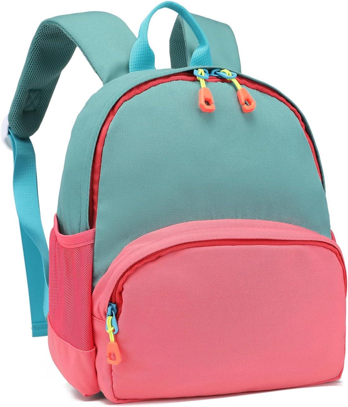 imageI IHAYNER Mini Backpack for Kids Girls Boys Small Toddler Backpacks Cute Backpack Purse Little Bookbag for School Travel Blue and Pink