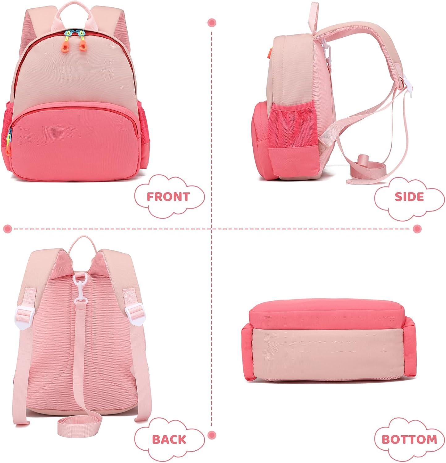 imageI IHAYNER Mini Backpack for Kids Girls Boys Small Toddler Backpacks Cute Backpack Purse Little Bookbag for School Travel Blue and Pink