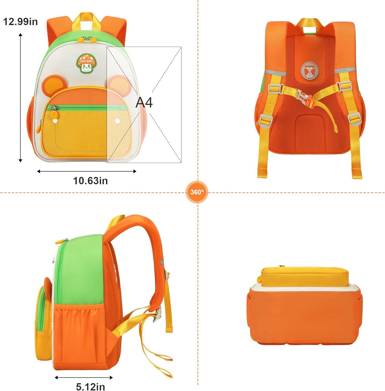 imageI IHAYNER Preschool Backpack for Girls Boys 26 Gift Kindergarten Cute Toddler Backpack Mini Animal Cartoon Schoolbag for Kids RabbitTiger