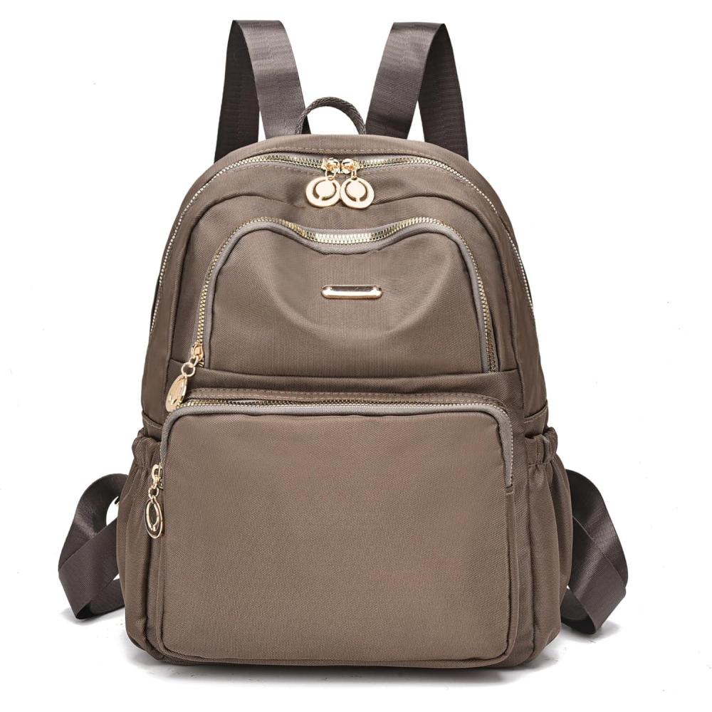 imageI IHAYNER Mini Backpack Purse Small Backpack for Women Lightweight Nylon Travel Bags Small Casual Daypacks for College Work Light GreenKhaki