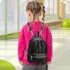I IHAYNER Bowknot Mini Backpack Purse with Tassels Cute Small Backpack for Women Leather Little Bag Shoulder Bag for Ladies Black(Black)