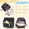 I IHAYNER Bowknot Mini Backpack Purse with Tassels Cute Small Backpack for Women Leather Little Bag Shoulder Bag for Ladies Black(Black)
