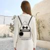 I IHAYNER Cute Little Backpack Purse with Bow Mini Backpack for Girls Teen Vegan Leather Pom Backpack Shoulder Bag for Women Black(Black)